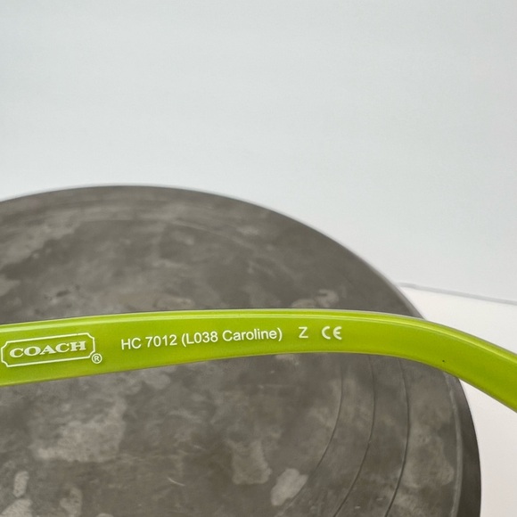 Coach Gold Sunglasses with Green Accents - Picture 10 of 11